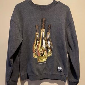 DGK On And  Poppin Mens M Crewneck Sweatshirt All Day Everyday